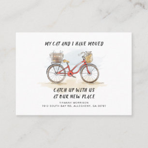 We hebben een nieuwe mededeling over adreswijzigin visitekaartje