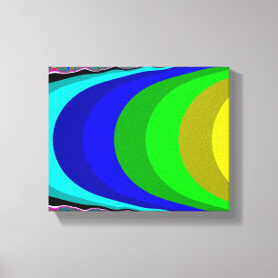 We hebben een regenboog nodig - fractale kunst canvas afdruk