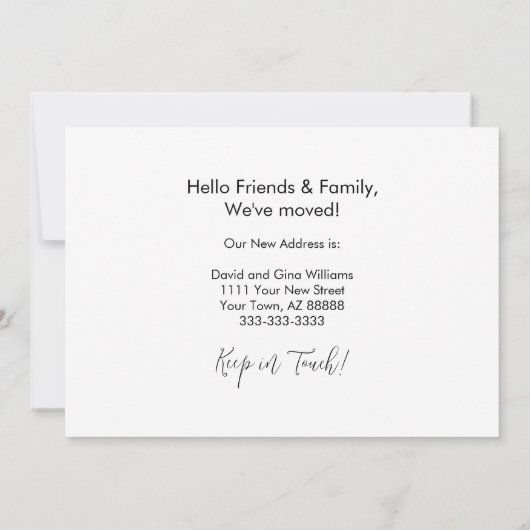 We hebben een simpel nieuw startpunt gemaakt met b aankondiging (Achterkant)