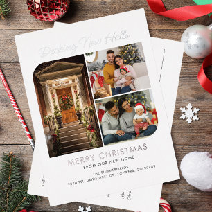 We hebben een verhuizing voor Kerstmis Adreswijzig Folie Feestdagen Briefkaart