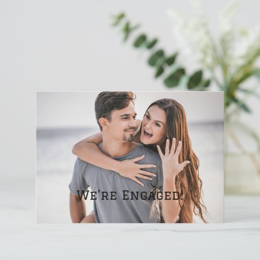 We hebben een Verloving aangekondigd Kaart (Staand voorkant)