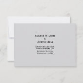 We hebben een Verloving aangekondigd Kaart (Achterkant)