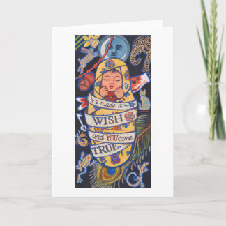 We hebben een wens gedaan en jij bent uitgekomen kaart