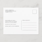 We hebben een wijziging van Adres Boho Moving Aankondigingskaart (Achterkant)