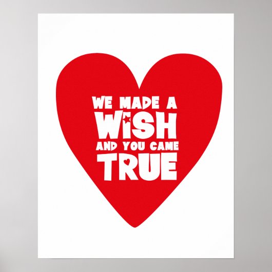 WE HEBBEN EEN WISH Nursery Poster (Voorkant)