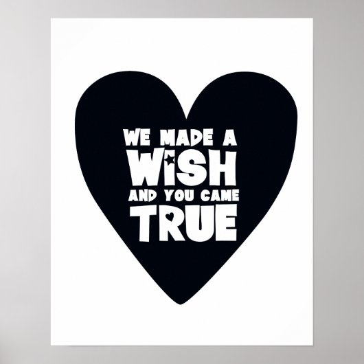 WE HEBBEN EEN WISH Nursery Poster (Voorkant)