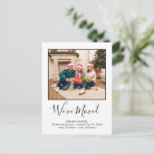 We hebben Eenvoudige aangepaste fotovakantie verpl Aankondigingskaart (Staand voorkant)