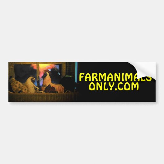 We hebben elkaar ontmoet op Farmanimalsonly.com Bumpersticker (Voorkant)