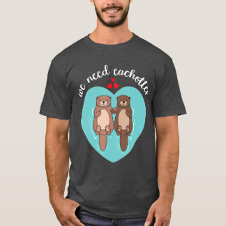 We hebben elke otter Cute Love Coule Valentijnse n T-shirt