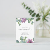 We hebben Eucalyptus adreswijziging verplaatst Visitekaartje (Staand voorkant)