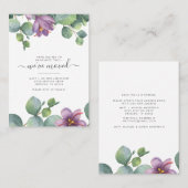 We hebben Eucalyptus adreswijziging verplaatst Visitekaartje (Voorkant / Achterkant)