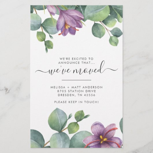 We hebben Eucalyptus Greenery Moving Briefpapier (Voorkant)