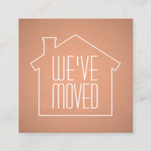We hebben Faux Copper Foil Modern Enclosure Card v Vierkante Visitekaartje