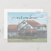 We hebben Faux Vellum Effect Foto Moving Aankondigingskaart (Voorkant / Achterkant)