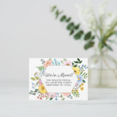 We hebben Floral Moving Aankondiging Mini Kaart ve (Staand voorkant)