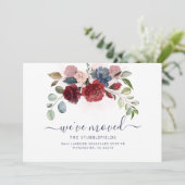 We hebben Floral Moving Aankondiging verplaatst (Staand voorkant)