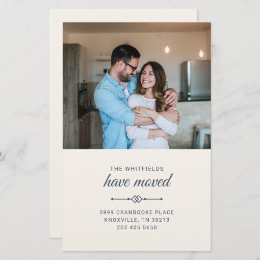 We hebben foto bewegende aankondiging Kaart verpla (Voorkant / Achterkant)