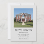 We hebben foto simpel grijs verplaatsen verplaatst aankondiging (Voorkant)