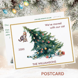We hebben Fun Cat en Boom Kerstmis verplaatst Aankondigingskaart