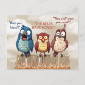 We hebben Funny Birds op Fence verplaatst Briefkaart (Voorkant)