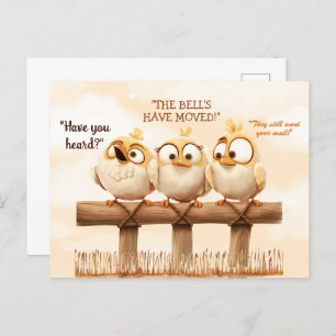 We hebben Funny Birds op Fence verplaatst Briefkaart