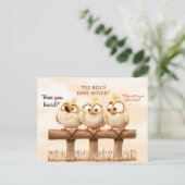 We hebben Funny Birds op Fence verplaatst Briefkaart (Staand voorkant)