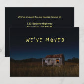 We hebben Funny Spooky House 's nachts verplaatst. Aankondiging (Voorkant / Achterkant)