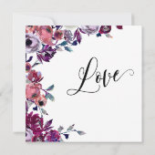 We hebben gehuwde Elaborated Script Bold Flowers Kaart (Achterkant)