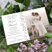 We hebben gehuwde glitter Heart Foto Elopement Whi Kaart