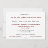 We hebben | Gehuwde Word Cloud Kaart (Achterkant)