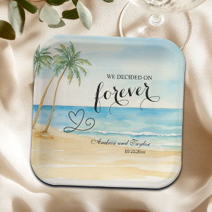 We hebben gekozen voor Forever Elegant Wedding Papieren Bordje