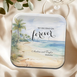 We hebben gekozen voor Forever Elegant Wedding Papieren Bordje