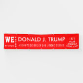 We hebben gestemd over Trump 45e POTUS 2016 Spandoek (Horizontaal)