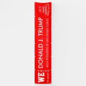 We hebben gestemd over Trump 45e POTUS 2016 Spandoek (Verticaal)