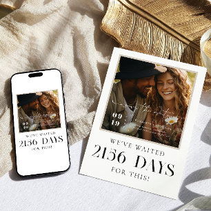 We Hebben Gewacht Moderne Foto Save the Date