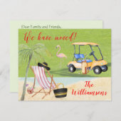 We hebben Golf Beach Budget FLAT-beweging verplaat Aankondiging (Voorkant / Achterkant)