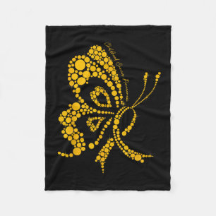 We hebben goud Draag voor bewustwordingsboter voor Fleece Deken