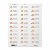 We hebben Happy Thanksgiving Pumpkin New Home verp Etiket (Full Sheet)