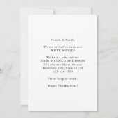 We hebben Herfst herfst Wreath Holiday Moving Aankondiging (Achterkant)