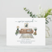 We hebben het adres verplaatst aankondiging (Staand voorkant)