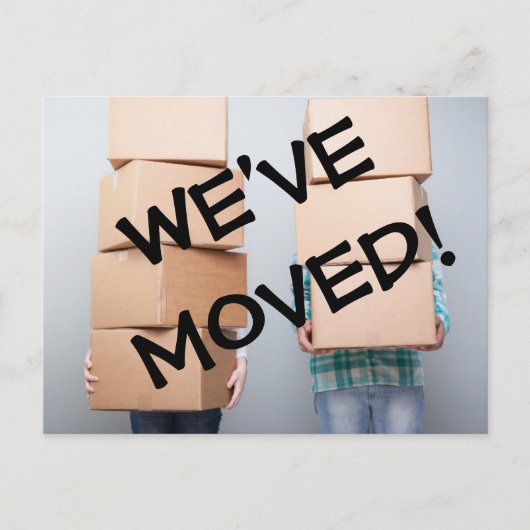 We hebben het Briefkaart Adres gewijzigd (Voorkant)