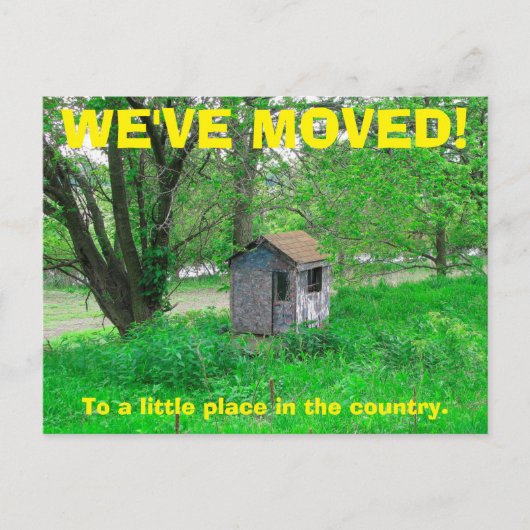 We hebben het Briefkaart Adres gewijzigd (Voorkant)