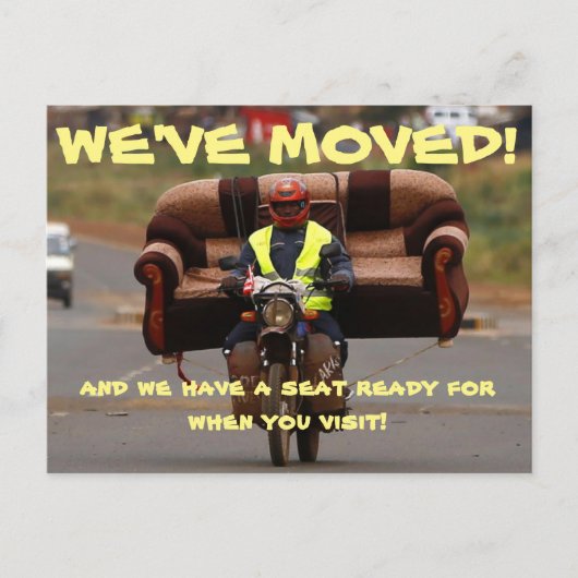 We hebben het Briefkaart Adres gewijzigd (Voorkant)