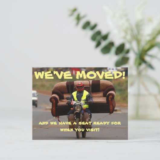 We hebben het Briefkaart Adres gewijzigd (Staand voorkant)