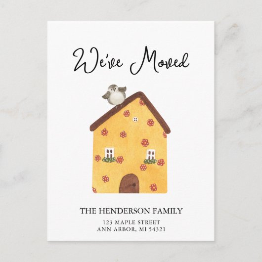 We hebben het Briefkaart 'New Home Moving Announce (Voorkant)