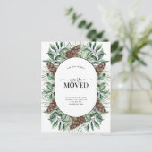 We hebben het Briefkaart van de Winterfir Cone Aan (Staand voorkant)