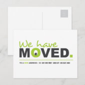 We hebben het Briefkaart voor groene bewegende aan (Voorkant / Achterkant)