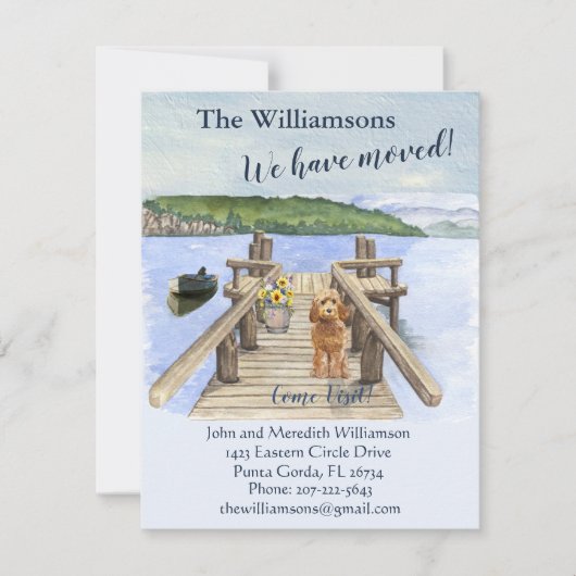 We hebben het Dog Lake Boat Mountain Dock Move Aankondiging (Voorkant)