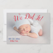We hebben het foto gemaakt met het script Gender N Aankondiging (Voorkant)
