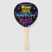 We hebben het gedaan Happy New Year 2025 Holiday L Handwaaier (Voorkant)